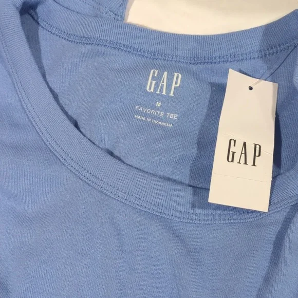 GAP Women Blue Long Sleeve Tee T Shirt Top Medium NWT - Picture 6 of 6